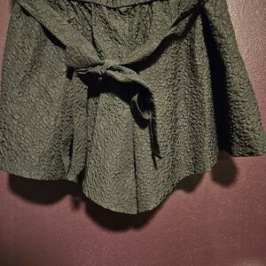 SHEIN Black Textured High Waist Shorts